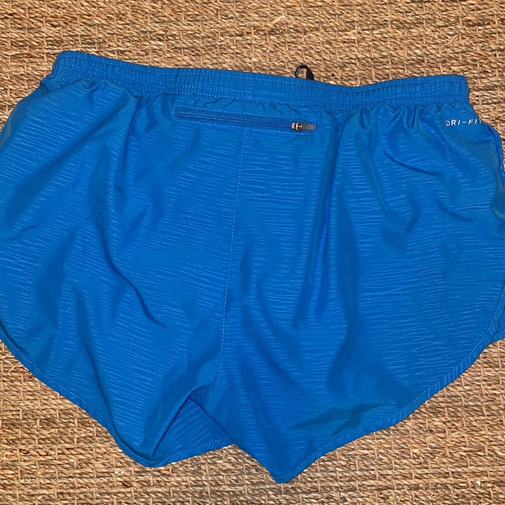 Nike Women’s Dri-Fit Running Short, blue Large - Picture 2 of 4